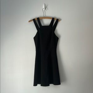 French Connection Black Strappy Mini Dress